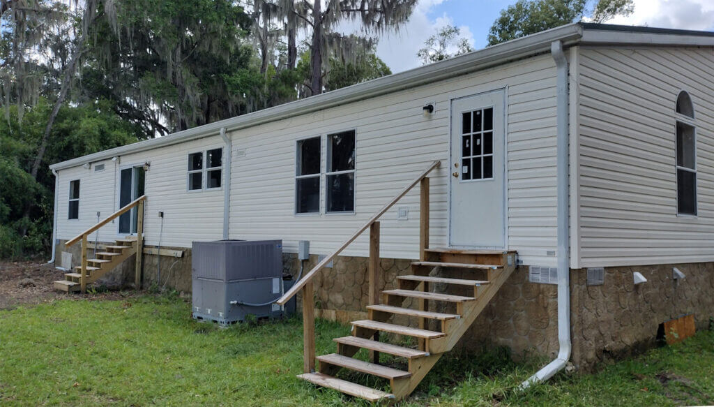 Mobile Home after washing