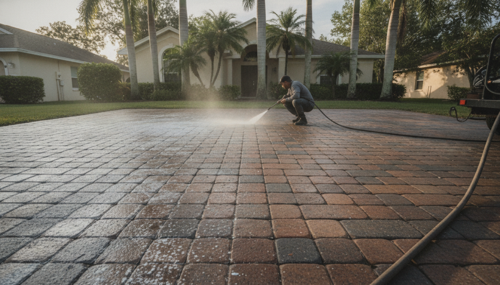 Paver Sealing Liberty Triangle Homeowners Trust in 2026 1 paver sealing Liberty Triangle driveway before and after cleaning