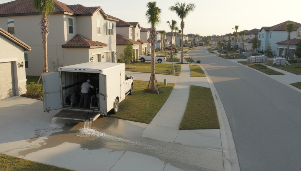 Gutter Cleaning Cleaning Tips Every Ocala Homeowner Needs in 2026 3 clean flowing downspout after gutter cleaning cleaning visit in Ocala FL