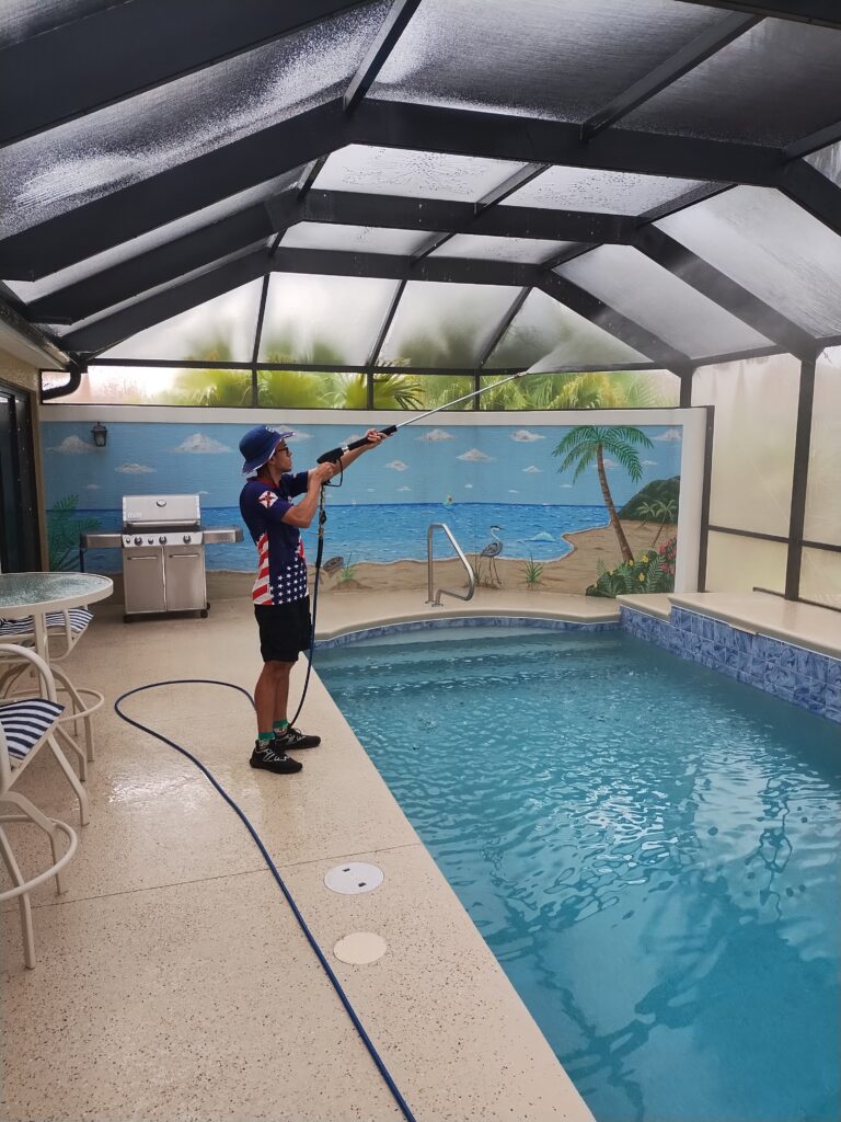 Limestone Creek FL Gutter Cleaning: Your 2026 Clog-Free Guide 3 gutter cleaning limestone creek fl technician flushing downspout